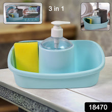 GMISUN 3-in-1 Soap Dispenser with Sponge Holder