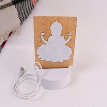 Beautiful 3D Lord Ganesh Frame with soft white light, Ganesh Ganesha (1 Pc)