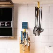 360 Degree Rotating Self Adhesive Plastic Wall Hook Hanger; Multifunctional Hanger with 6 Heavy Duty Claw Hooks