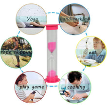 Plastic Hourglass Sand Timer Set – 3-Min Sand Clock for Kitchen, Office, School & Kids (5 Pc)