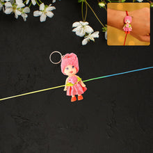 2-in-1 Kids Doll Rakhi cum Keychain – Stylish Soft Toy Rakhi for Raksha Bandhan & Daily Use as Bag or Key Ring (Mix Design)